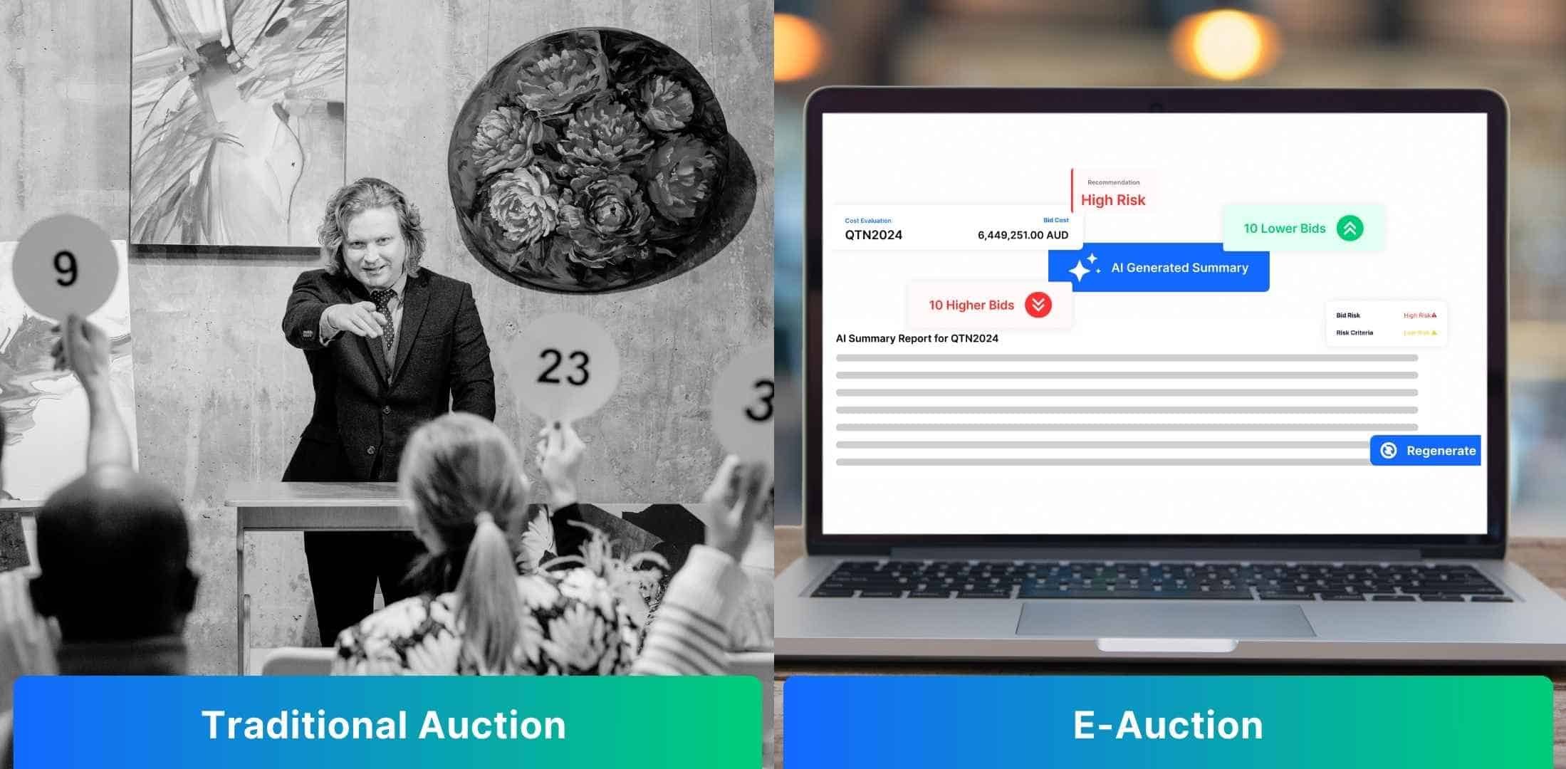 what is e-auction in procurement
