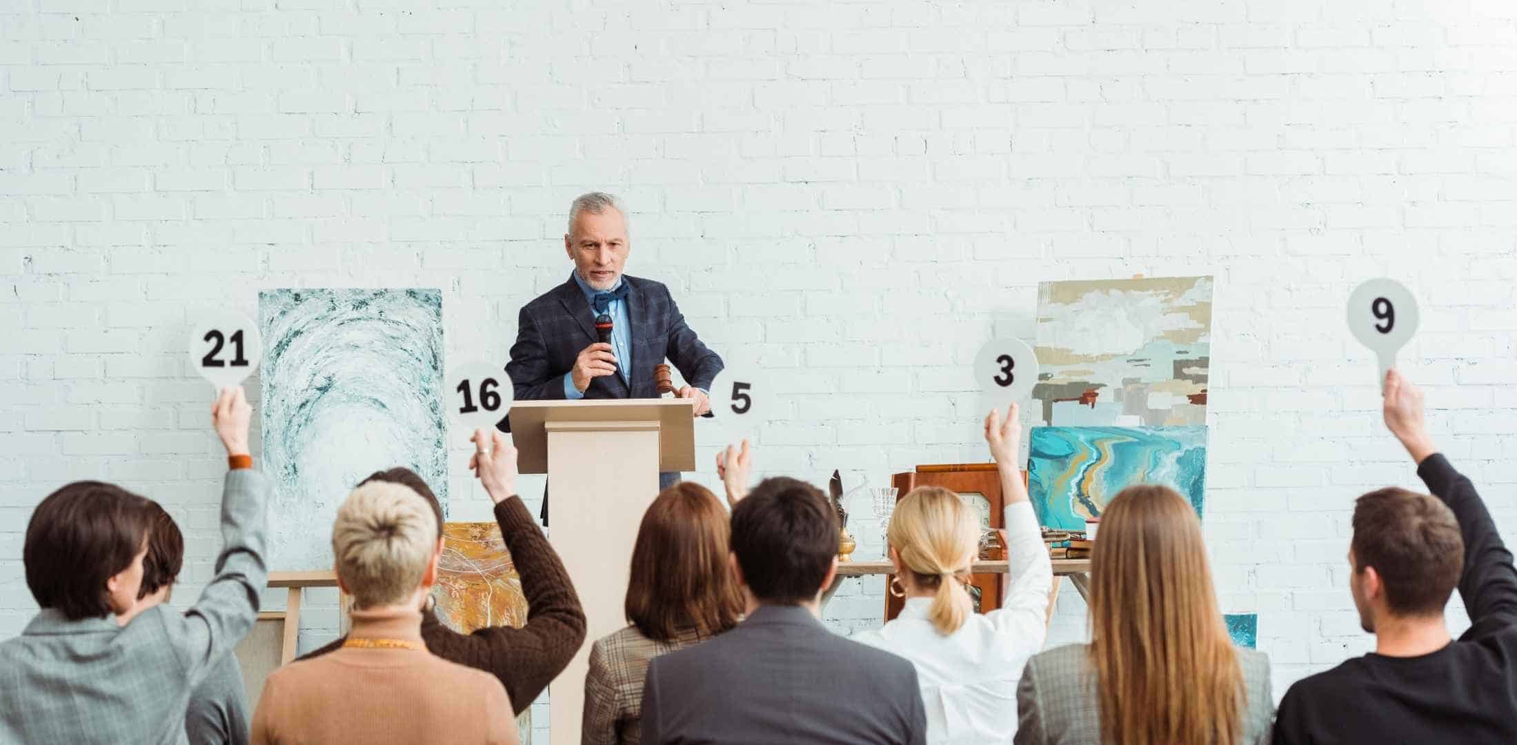 conducting the auction