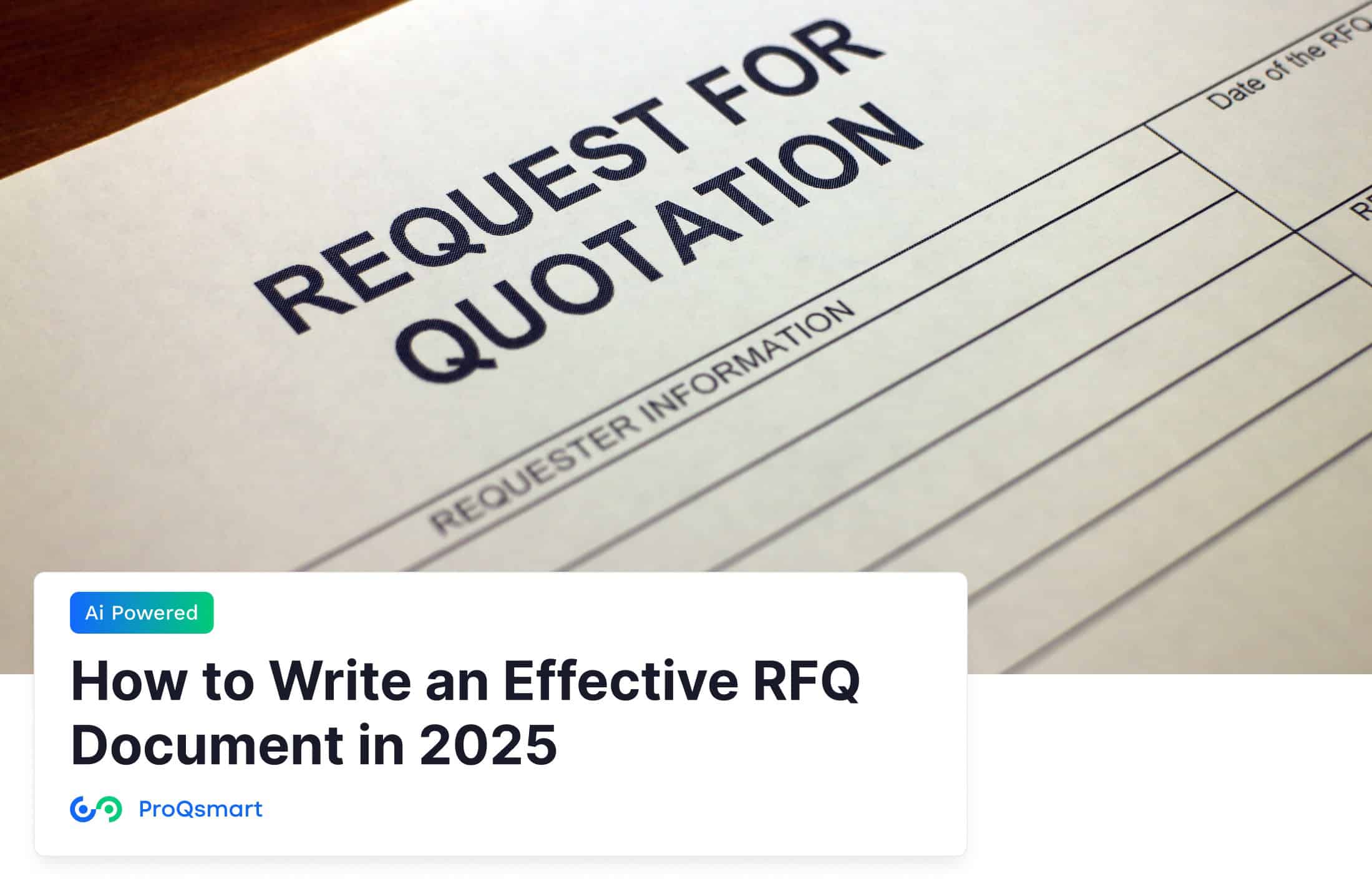 How to Write an Effective RFQ Document in 2025  